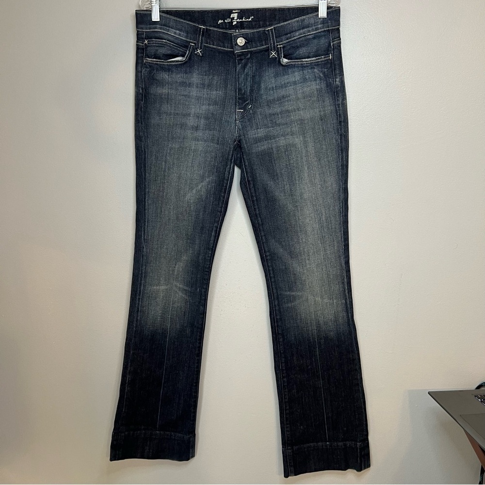 7 For All Mankind Women's Boot Cut Jeans - Dark Wash